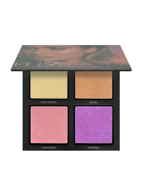 3D Highlighter Palette Multicolour