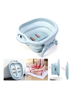 Generic Household Folding Foot Massage Bucket Blue 55.00x10.00x45.00cm  - Image 1