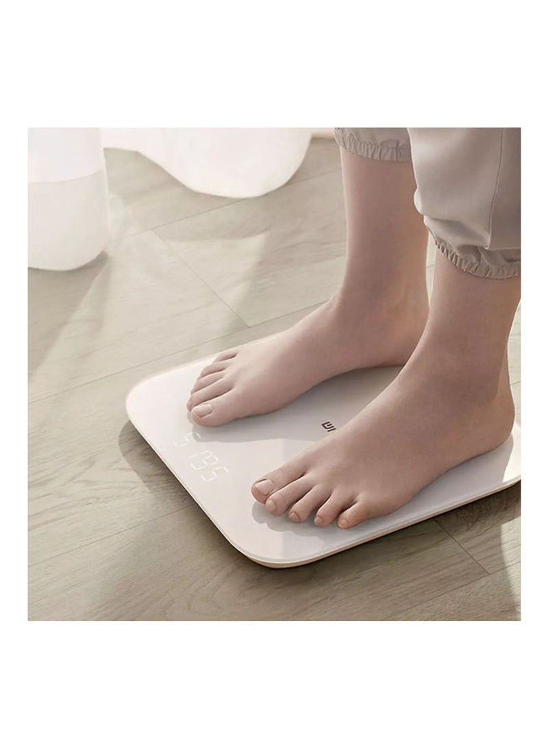 Generic - Universal Weight Measuring Scale With Mi Fit App Support White 30.00x4.00x30.00cm - Image 1