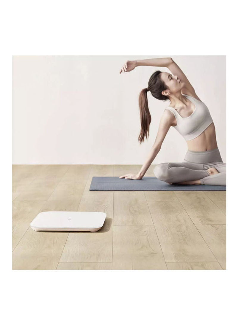Generic - Universal Weight Measuring Scale With Mi Fit App Support White 30.00x4.00x30.00cm - Image 1
