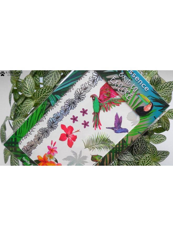 Exit To Explore Body And Cuticle Tattoo Red/Green/Yellow