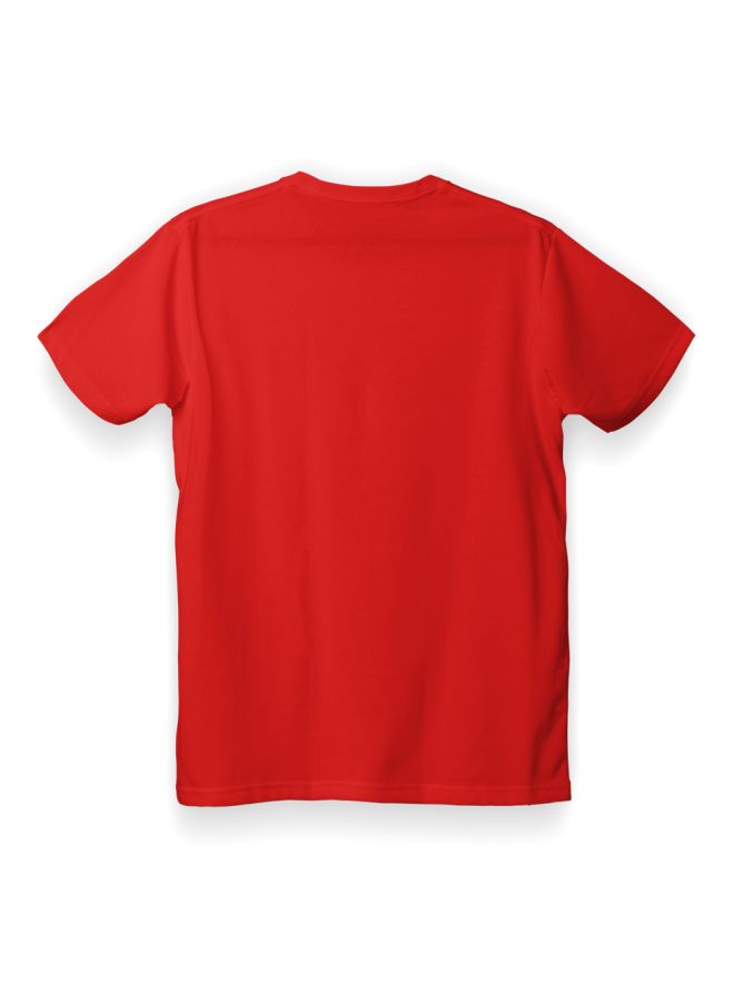 Twinkle Hands I Need My Space Printed T-Shirt Red/White - Image 2