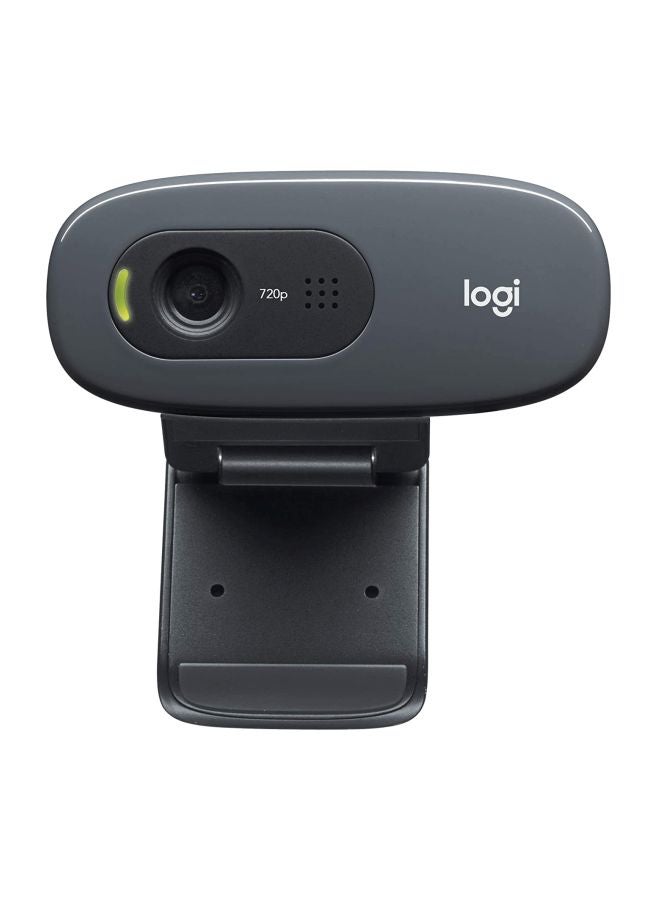 Logitech C270 Desktop Or Laptop Webcam Black  - Image 1