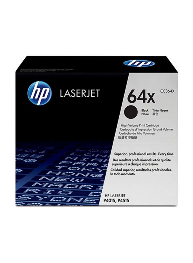 HP خرطوشة مسحوق حبر لطابعة ليزر جيت 64X أسود - Image 2