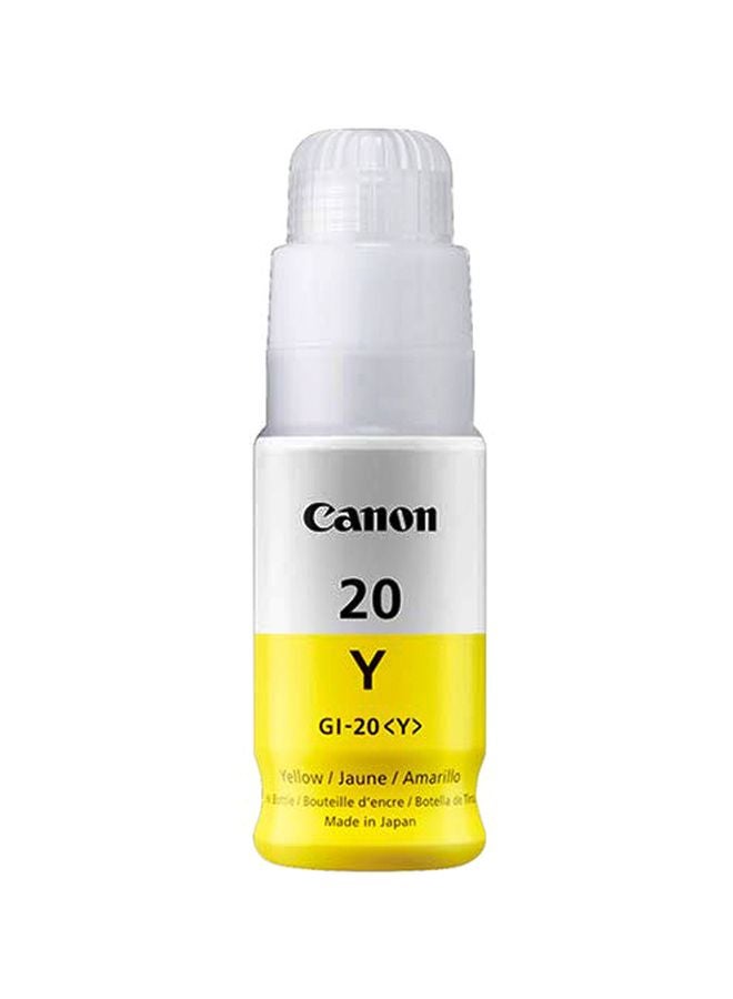 Canon 20Y Replacement Ink Cartridges For PIXMA G6020/G5020 Yellow - Image 1