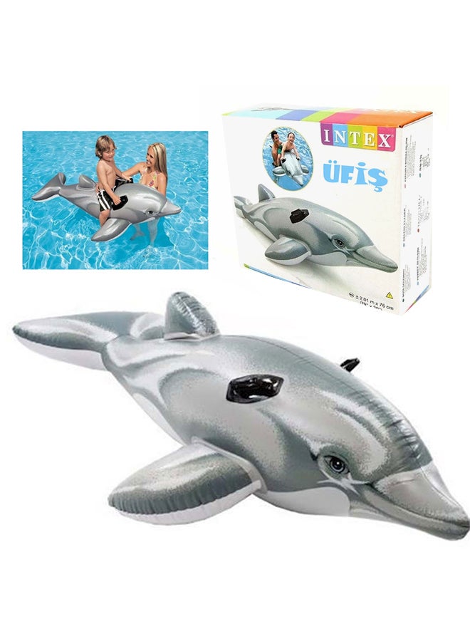 INTEX Dolphin Ride-On 79x30inch - Image 4