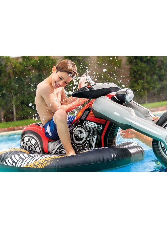 INTEX Cruiser Motorbike Ride-On Pool Floats Toy Black/Red 180x94x71cm  - Image 5