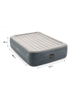 INTEX Dura-Beam Plus Series Essential Rest Airbed With Fiber Technology Grey 203x152x46cm  - Image 2