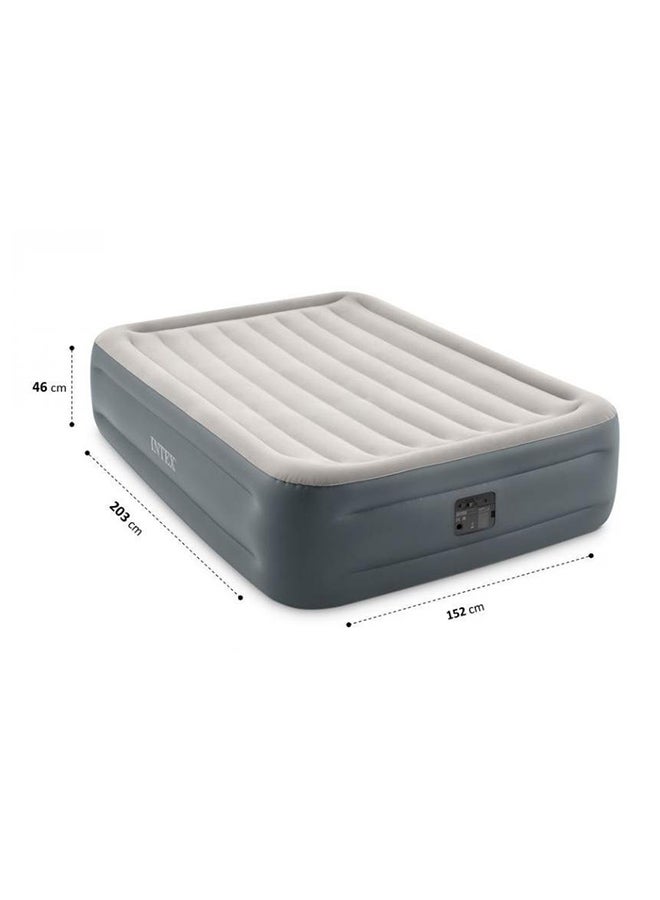 INTEX - Dura-Beam Plus Series Essential Rest Airbed With Fiber Technology Grey 203x152x46cm - Image 1