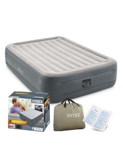 INTEX Dura-Beam Plus Series Essential Rest Airbed With Fiber Technology Grey 203x152x46cm  - Image 3