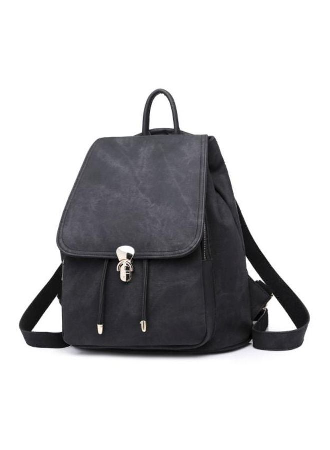 Cool Baby Denim Knapsack Backpack With Purse Black  - Image 2