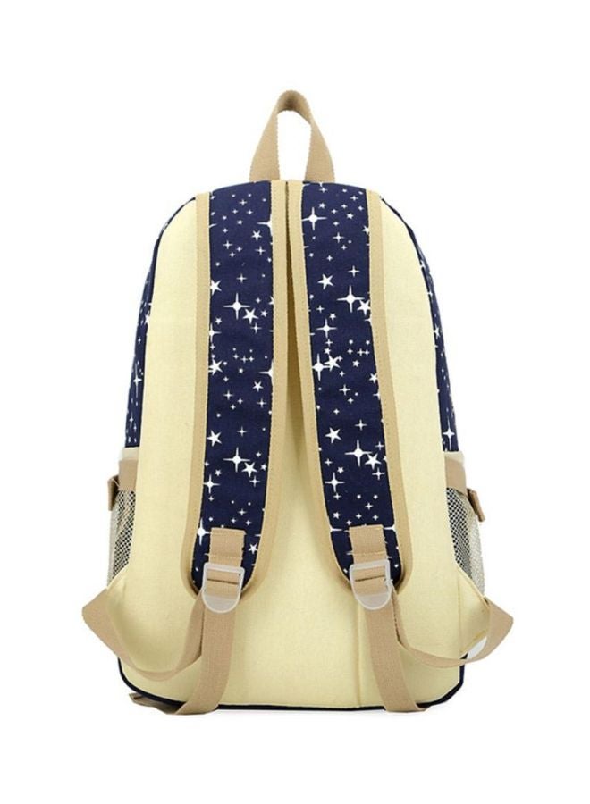 كول بيبي طقم حقائب ظهر من 3 قطع مصممة بنمط مطبوع أزرق / بيج - Image 2