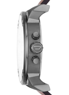 DIESEL Men's Mr. Daddy 2.0 Round Shape Leather Band Chronograph Wrist Watch 57 mm - Brown - DZ7314  - Image 3