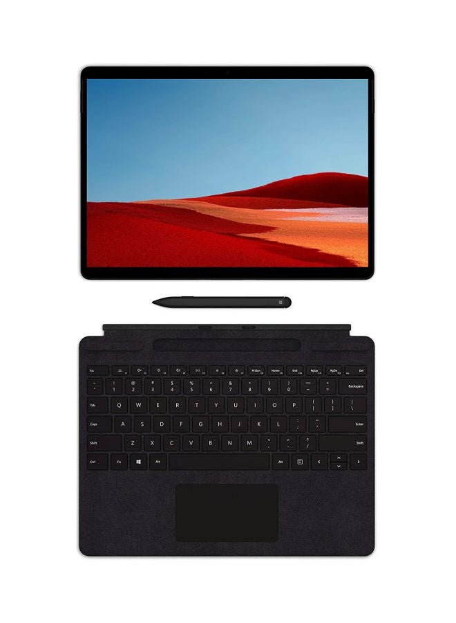 Microsoft - Surface Pro X With 13-Inch Touch Screen Display, Microsoft SQ1 Processor/8GB RAM/128GB SSD/Microsoft SQ1 Adreno 685 GPU With WiFi + 4G LTE Matte Black - Image 1