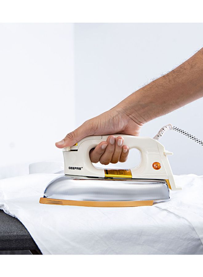 GEEPAS - Automatic Dry Iron- Durable Teflon Plated Sole Plated| Auto Shut Off, Temperature Setting Dial, Overheat Protection 1200 W GDI2780 Multicolour - Image 1