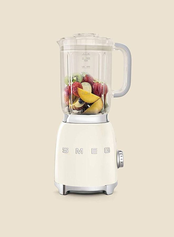 smeg 50's Retro Style Aesthetic Blender 1.5 L 800.0 W BLF01CRUK Cream/Clear  - Image 4