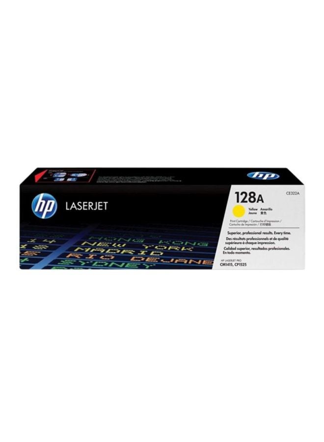 HP 128A  Laserjet Ink Toner Cartridge Yellow - Image 2