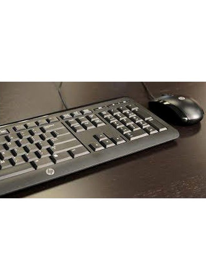 C2500 Wired Desktop Keyboard And Mouse Black