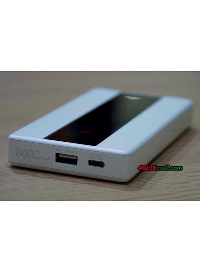 HUAWEI - 8000.0 mAh Wireless 5G Powerbank Wifi Router White - Image 1
