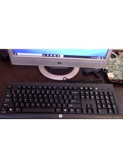 إتش بي لوحة مفاتيح USB سلكية طراز K1500 أسود  - Image 3