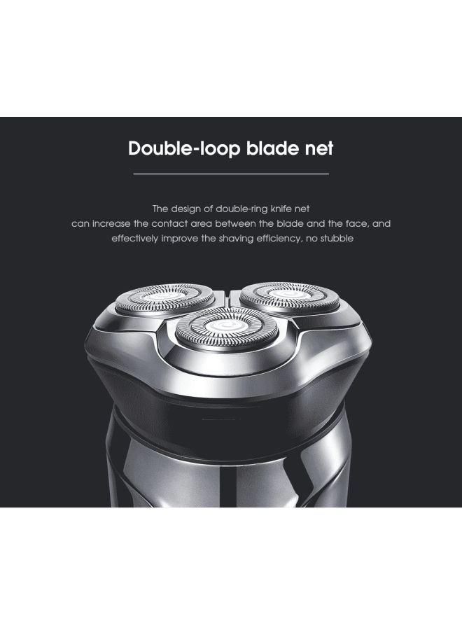 Xiaomi - 3D Smart Floating Blade Head Razor Silver/Black - Image 1