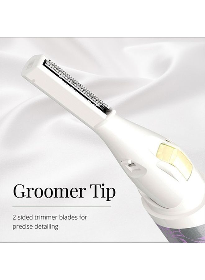 ريمنغتون ماكينة التشذيب الدقيقة سموث آند سيلكي مزودة بتفاصيل إضاءة أبيض/رمادي 5.6بوصة - Image 4