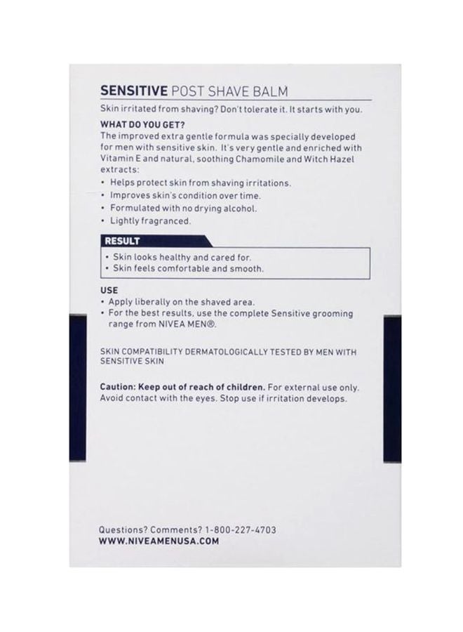 Nivea - Pack Of 3 Sensitive Post Shave Balm 300ml - Image 1