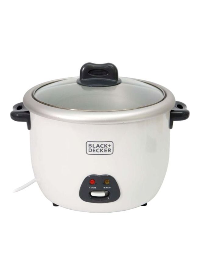 بلاك اند ديكر جهاز طهي أرز كهربائي 1.8 L 700.0 W RC1850 أبيض/ أسود  - Image 1
