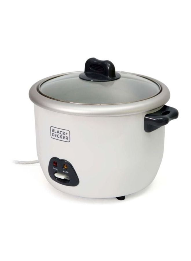 بلاك اند ديكر جهاز طهي أرز كهربائي 1.8 L 700.0 W RC1850 أبيض/ أسود  - Image 4