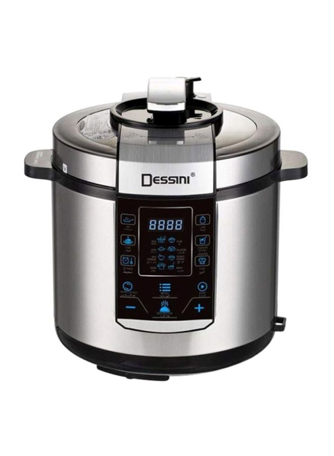 DESSINI Electric Pressure Cooker 6.0 L 6006-6L Silver/Black  - Image 1