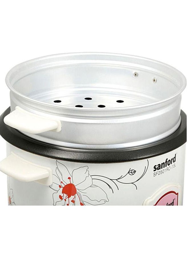 Sanford Electric Rice Cooker 1.8L 1.8 L 700.0 W SF2501 White/Silver/Pink - Image 2