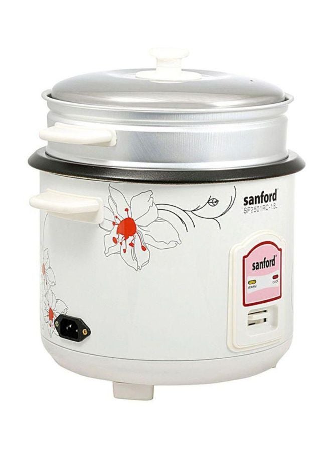 Sanford Electric Rice Cooker 1.8L 1.8 L 700.0 W SF2501 White/Silver/Pink - Image 3