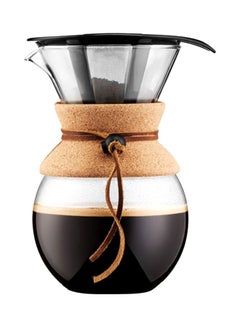 Pour Over Coffee Maker With Cork 1.0 L BD-11571-109 Clear/Black