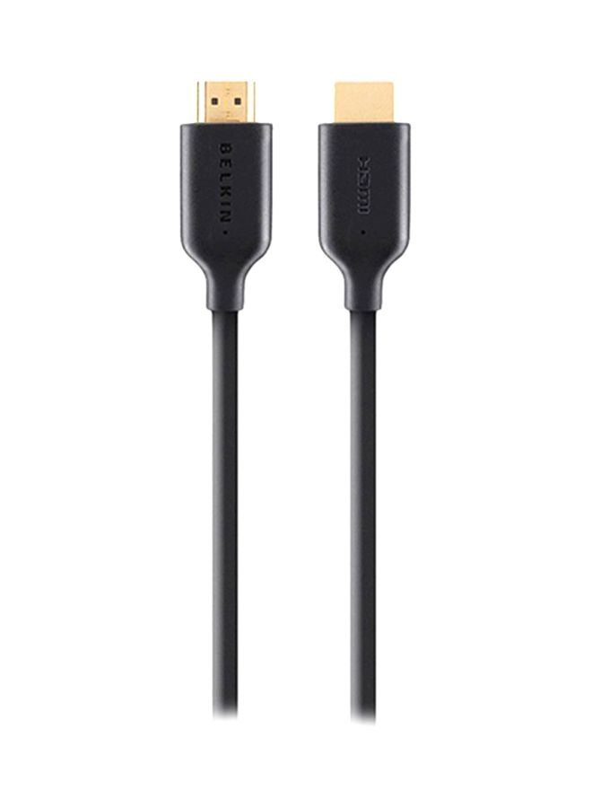 بيلكين كابل HDMI عالي السرعة مطلي بالذهب مع تقنية إيثرنت أسود - Image 1