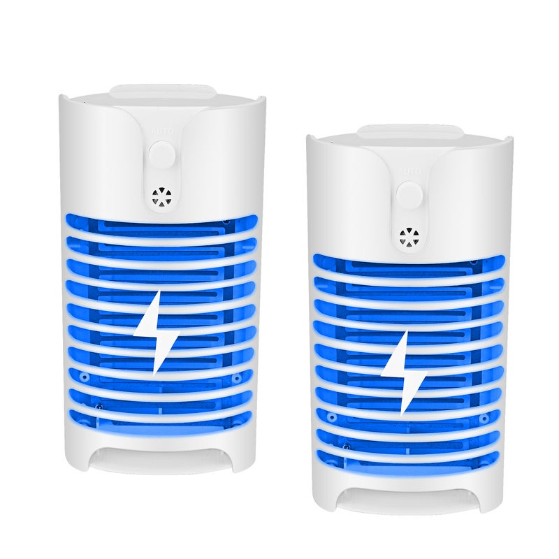 Generic 2 Pieces Electric Mosquito Killer Lamp White 14.50*8.20*11.50cm  - Image 1