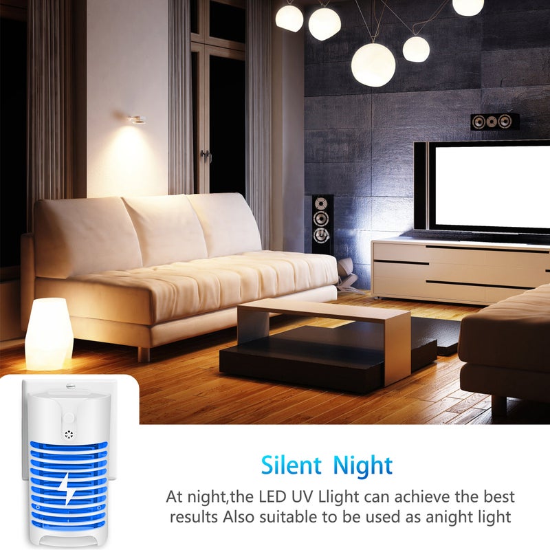 Generic 2 Pieces Electric Mosquito Killer Lamp White 14.50*8.20*11.50cm  - Image 5
