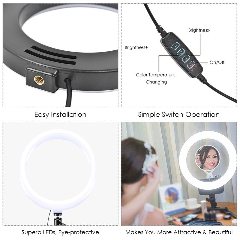 120 LED Light Lamp Black 29.50*4.00*20.50cm