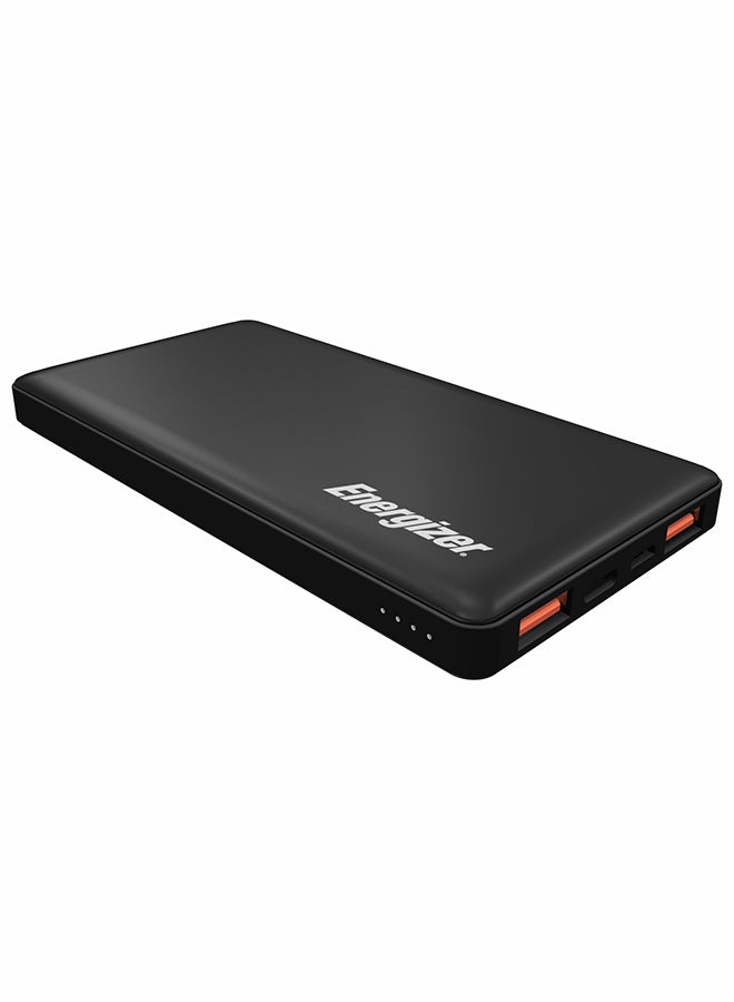 Energizer 10000.0 mAh 3-Port Wired Charging Power Bank With Micro And Type-C Cable Black  - Image 1