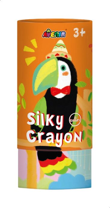 12-Color Bird Printed Silky Crayon Can - v1607733366/N42614975A_1