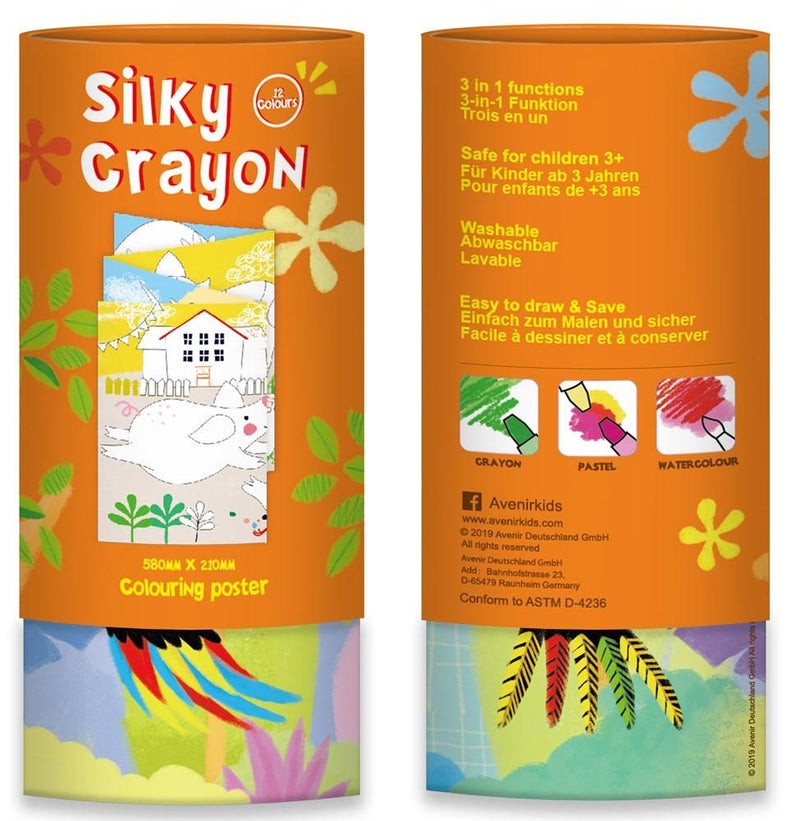 12-Color Bird Printed Silky Crayon Can - v1607733367/N42614975A_2