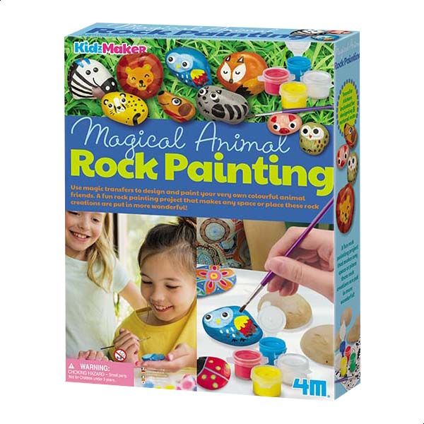 4m 13-Piece Magical Animal Rock Painting Playset - Image 1