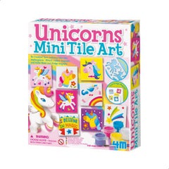4m 10-Piece Unicorns Mini Tile Art Craft Playset  - Image 1