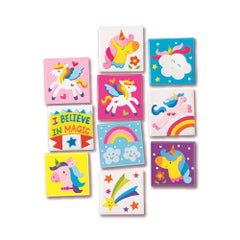 4m 10-Piece Unicorns Mini Tile Art Craft Playset  - Image 2