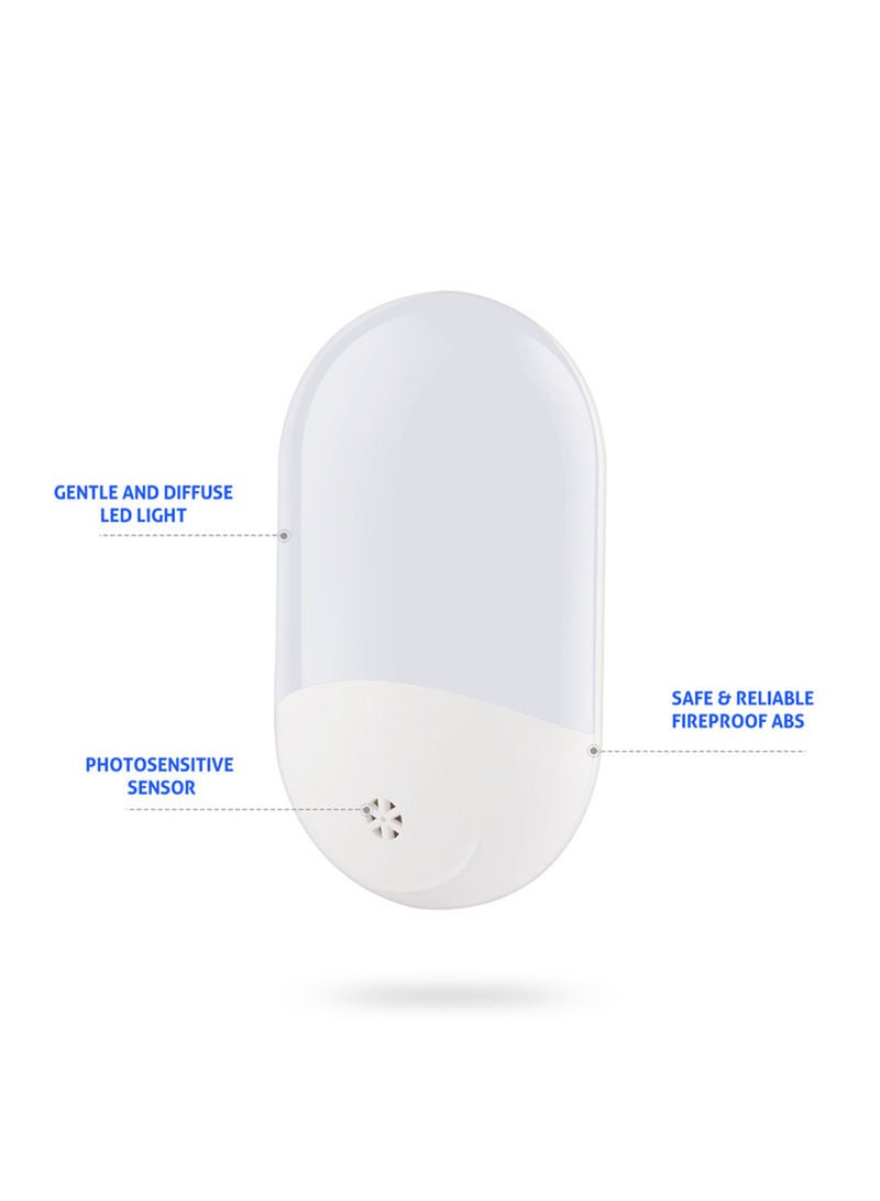 LED Plug-In Smart Sensor Night Lamp White 18.00x6.20x14.00cm - Image 3