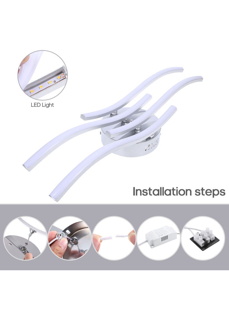 LU-L11-283 4 Branches LED Waved Celing Light Warm white 37.00*7.50*15.50cm - Image 4