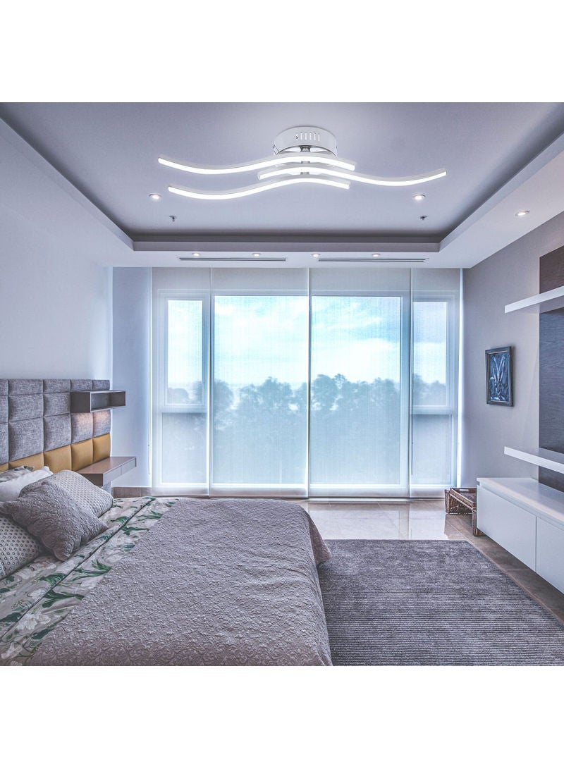 مصباح LED بتصميم 3 أغصان ملتوية طراز LU-L11-284 أبيض 35.50x5.00x15.50سم  - Image 5
