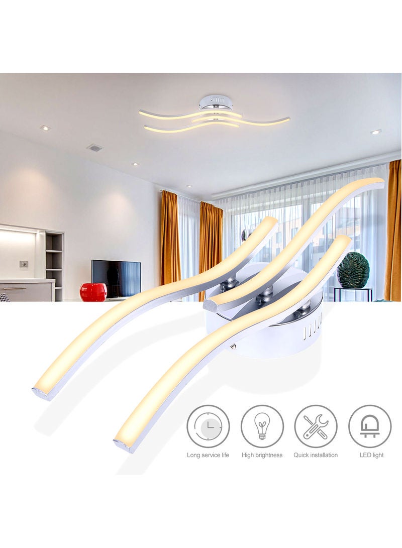 مصباح سقف LEDبعدد 3 فروع مموجة طراز LU-L11-285 أبيض دافئ 35.50*5.00*15.50سم - Image 1