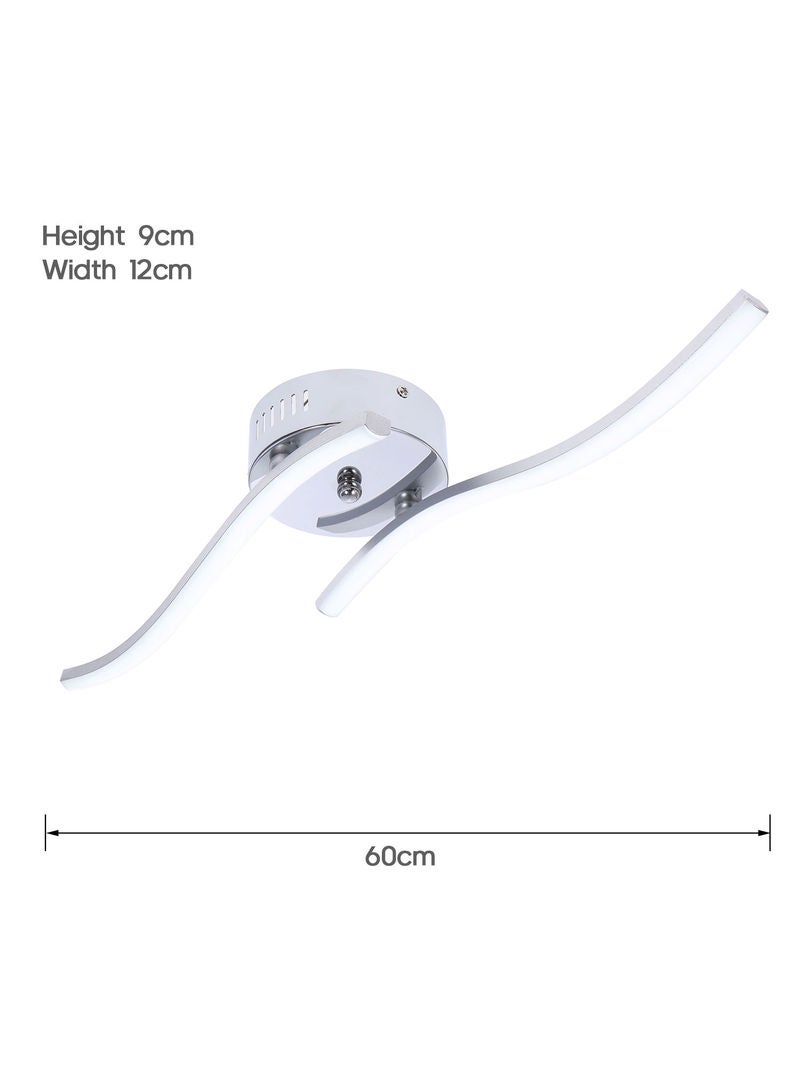 LU-L11-287 2 Branches LED Waved Celing Light Warm white 35.50*5.00*15.50cm - Image 5