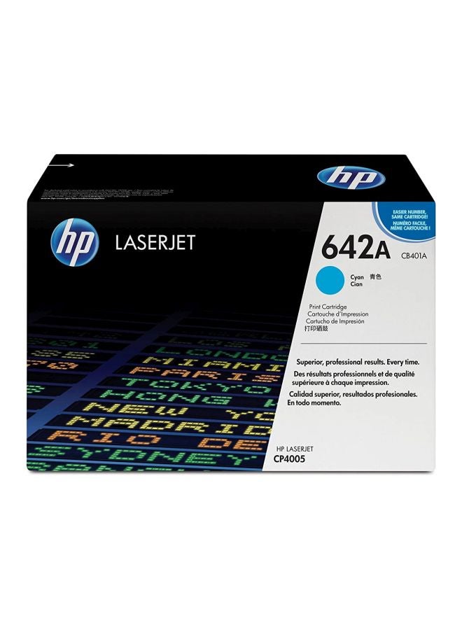 HP 642A LaserJet Toner Cartridge Cyan - Image 2