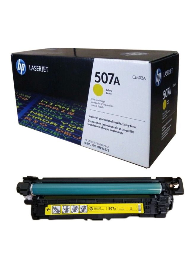 HP 507A CE402A خرطوشة حبر للطابعة ليزر جيت أصفر - Image 1